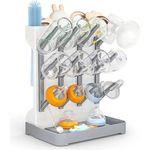 Baby Bottle Drying Rack Vertical Space Saving Bottle Cup Holder Organizer