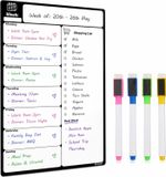 Whiteboard Dry Erase Magnetic Fridge Magnet Memo Planner Kitchen Notice Board A3