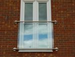 Dio-Met Modern Stainless Steel Glass Juliet Balcony - Chrome Juliette Balcony