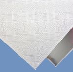 SUSPENDED VINYL LAMINATED WHITE CEILING TILES 595x595 24/15 GRID 6 Tiles / BOX