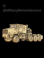 Oshkosh HET M1070F Tank Transporter Vehicle Lapel Pin (V80)