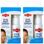2 X 15ML HYDRATING DRY EYE MIST SPRAY TIRED IRRITATED SORE STRAINED EYELIDS
