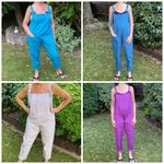 Women's / Unisex 100% Organic Cotton Heavy Twill Dungarees