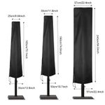 6-Size Waterproof Oxford Fabric Cantilever Parasol Cover Outdoor Garden Patio We
