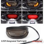 Smoke Integrated LED Tail Light Brake Turn Signals For Honda Suzuki Cafe Racer