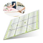 Acrylic Quilters Ruler Double Colored Grid Lines Clear Mark Quilting Ruler Blw