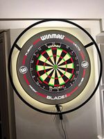 Winmau Blade 6 Dartboard, Sureound and 360 Winmau Light