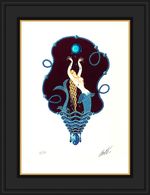 Erte, Sapphire, Numbered, Limited Edition, LIthograph