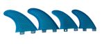 Surfboard Fins FCS Quad Set(4)Surfing Fin G5 & GX Quads Honeycomb Hexcore Blue