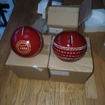 Brand New Cricket Ball Money Boxes x 2 Gift Idea boxed separately 