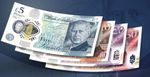 All NEW UK aUNC KING CHARLES III BANK NOTES SET - VERY GOOD CONDITION