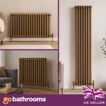 Antique Brass 2 Column Radiator Horizontal Vertical Central Heating Rad