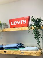Levi’s 501 Shop Store Sign Retail Display Piece POS Original Sign Shop Fitting 