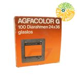 AGFACOLOR G Glass Slide Frames 24x36 Made in Germany Approx 3/4 Full Box VGC