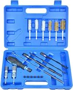 19PC Diesel Injector Seat Cleaning Tool Engine Injectors Cleaning Brush Kit