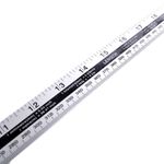 1 Metre Steel Rule Aluminium Ruler Metal Yard Stick Meter Ruler Inches MM P5190