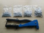 Pro Pop Rivet Gun 2.4mm 3.2mm 4mm 4.8mm Riveter & 200 Aluminium Blind Rivets New