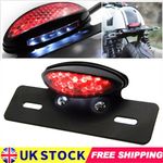 Universal Motorcycle Motorbike LED Rear Tail Brake Stop Light Number Plate UK