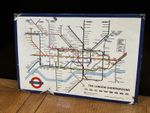 London Underground Heavy Enamel Metal  Sign.