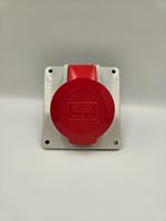 Pluso ILME 16 Amp 5 Pin Angled Socket IP44 3 Phase 415V 16A 3P+N+E PE 1665 PI