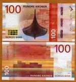 Norway, 100 Kroner, 2016, P-54, UNC Latest Design, Viking longship
