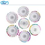 Plastic Headed Extra Long Pins Asst Colours For Dress Making Craft Alterations