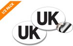 UK MAGNETIC Car Sticker for Europe GB stickers UK car sticker LEGAL SIZE Magnet