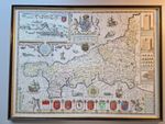 1610 Antique Map of CORNWALL by John Speed