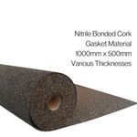 1.5/3/6mm Nitrile Bonded Cork  Automotive Oil Resistant Material 1000x500mm