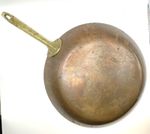 Paul Revere Ware COPPER 10.5" Saute Pan Brass Handle Stainless Interior Vintage
