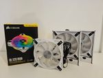 Corsair QL120 RGB Computer Case Fan - White - 3 Pack | CO-9050104-WW