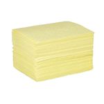 100 Pieces Acidic Absorbent Pad Base Resistant Spill Pads Thin