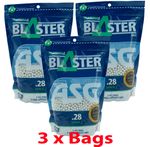 ASG Gamma Blaster Airsoft BB’s 0.28g 1kg 3 Bags Bulk Buy High Grade Pellets