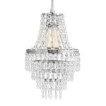Acrylic Teardrop Lampshade Pendant Easy Fit Light Shade With Chrome Frame