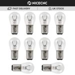 For Yamaha Honda 10pcs 6V 6 Volt 21/5w Tail Light Bulb Brake Stop Taillight 1154