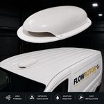 Low Profile White Roof Air Duct Vent Ventilator Horsebox Caravan Dog Van Bus 4x4