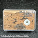 Genuine martian mars rock - basaltic shergottite meteorite - space moon