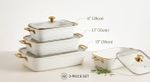 Ceramic Chafing Dish Set Of 3 Food Warmer Buffet Luxury Tableware. Size (S,M,L)