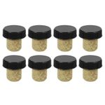 8Pcs T-shaped Stoppers, 0.75" Cork Wine Stopper Wine Bottle Corks, Black
