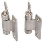 Stainless Steel Hinge Heavy Duty 58x59mm Industrial Door Hatch Locker 2PK