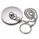 Sink Plug with Chain for Kitchen 45mm (1 3/4" Inch) Hole cover metal Chain 30cm