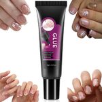 Solid Nail Glue – Extra Strong for Press On Nails & False, Large, 