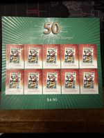 Australia Post Stamp Sheet. 50 Years Of Christmas Stamps