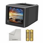 LED Lighted Illuminated 35mm Slide Viewer(2AA Batteries Included)