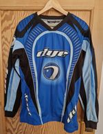 DYE Paintball Jersey - 04 Core Division - Retro Size YOUTH Blue/Black