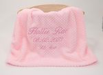 Personalised Baby Blanket, Newborn baby shower gift, personalised baby keepsake