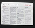 Logistics UK HGV Goods Vehicle Defect Report Pad VC400 Duplicate 50 Pages. New