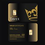 1 GRAM GOLD BULLION BAR BY TAVEX BULLION IN TAMPER PROOF CERTICARD