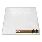 Tiger Stove Glass 370 x 225 - with Glass Seal Option - Schott Robax