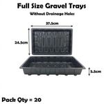 Seed Gravel Trays Full Size No Holes Plant Watering Tray Without Holes Qty = 20